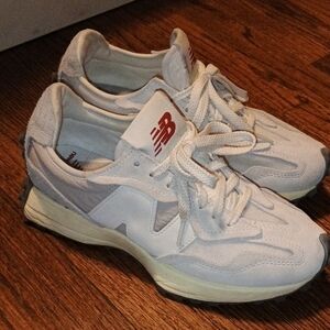 New Balance White Sneakers Retro-Inspired Design